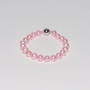 Süßwasser Zuchtperlen Armband Perlen Ø 8,5 - 9,5 mm rosa