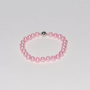 Süßwasser Zuchtperlen Armband Perlen Ø 7 - 8 mm rosa