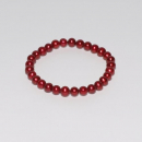 Süßwasser Zuchtperlen Armband Perlen Ø 7 - 8 mm rot