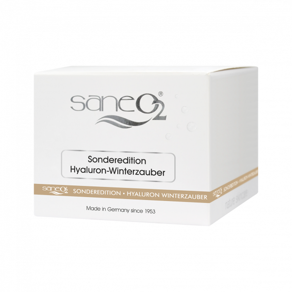 Hyaluron Winterzauber Tagescreme Sonderedition Hyaluron Winterzauber Tagescreme Sonderedition Hyaluron Winterzauber Tagescreme Sonderedition Art-Nr.HWZ050 GTIN4251036701706 MarkeSaneO2 SaneO2® Hyaluron Winterzauber